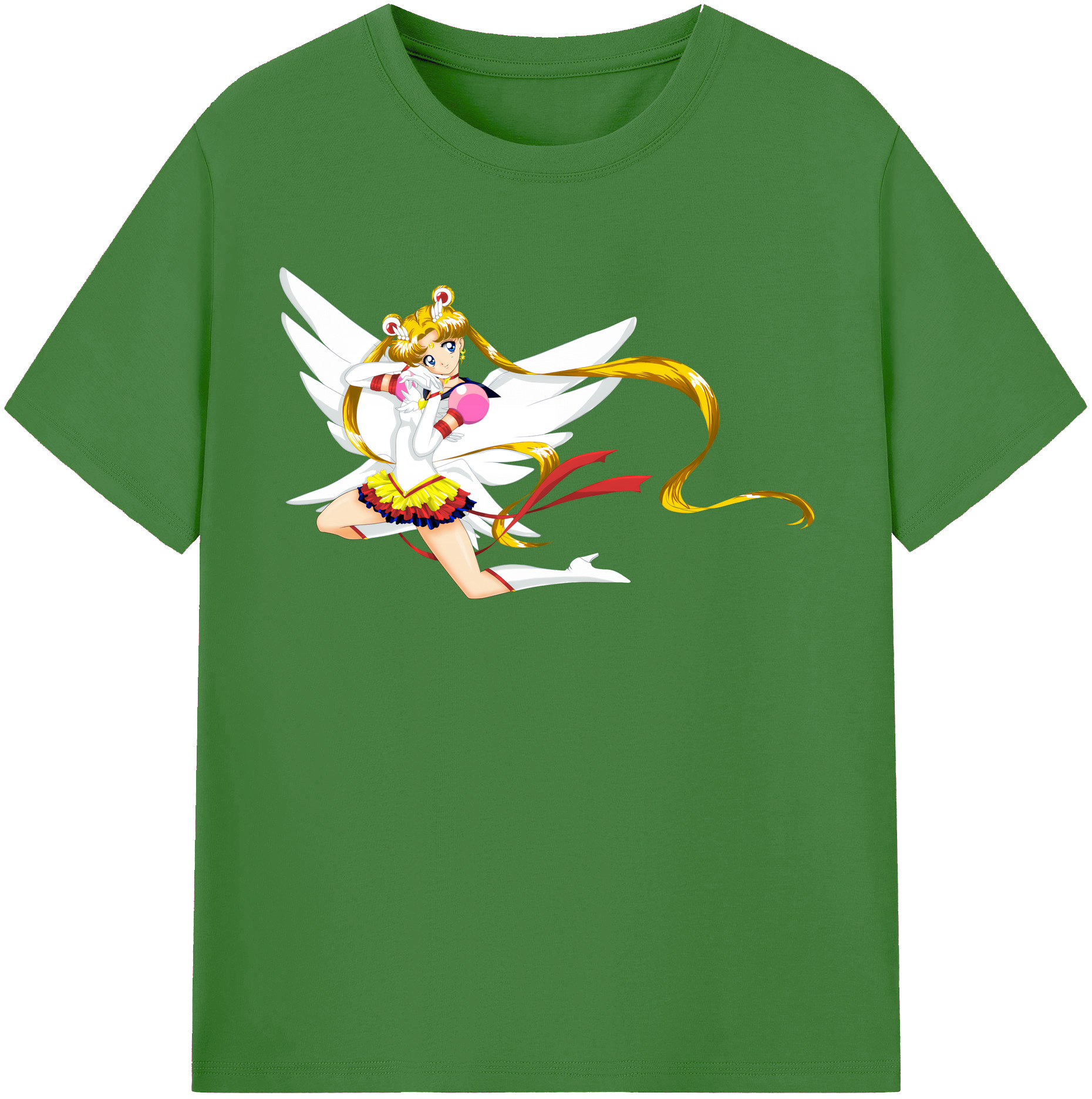 （画像用） 美少女戦士セーラームーン 月野 うさぎ つきの うさぎ Sailor Moon Tsukino Usagi レディースカジュアルプリントTシャツ（綿100％）